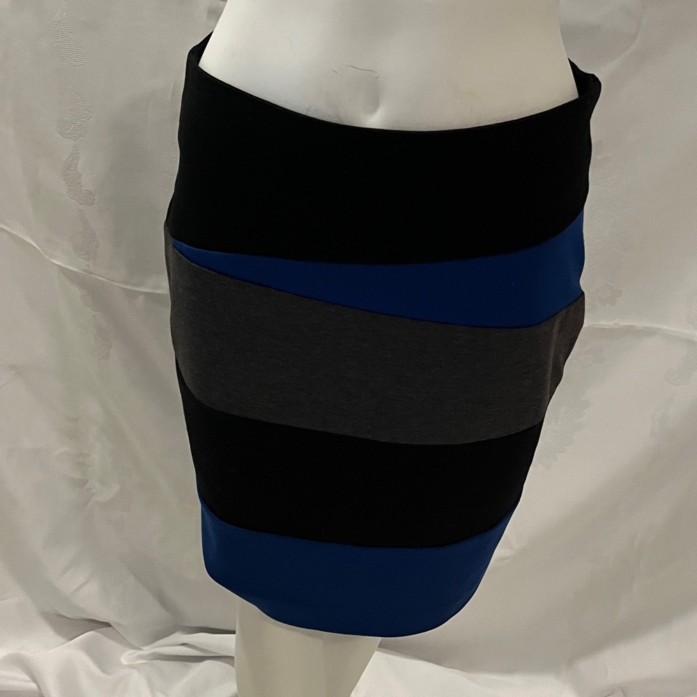 Fenn Wright Manson Women's Colorblock Mini Skirt - Black, Blue, Gray